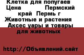 Клетка для попугаев › Цена ­ 2 000 - Пермский край, Пермь г. Животные и растения » Аксесcуары и товары для животных   